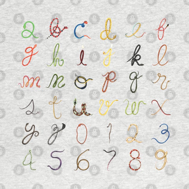 Snake Alphabet by miim-ilustra